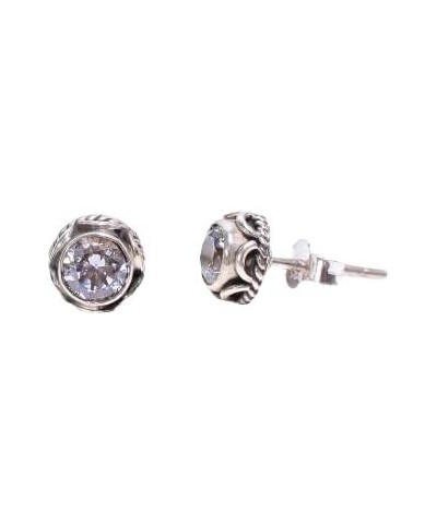 Studs Earrings Studs 925 Sterling Silver, Jewellery Studs for Office & Everyday Use, Stone Jewelry Gifts for Women, Girls Cle...