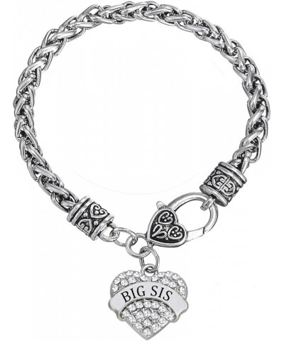 Big Sis Sister Mom Daughter Bracelet Family Alloy Zircon Jewelry Big-Sis $8.84 Bracelets
